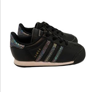 Adidas Samoa Black Sequin sneakers size10 toddler